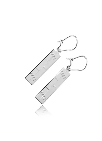 Sterling Silver Personalized Ogham Earrings